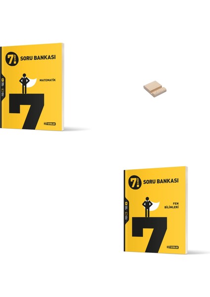 7. Sınıf Matematik ve Fen Bilimleri Soru Bankası + Telefon Tutucu