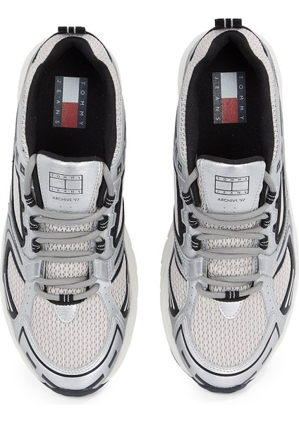 Beyaz - Siyah Erkek Sneaker Archıve'97 Metallıc