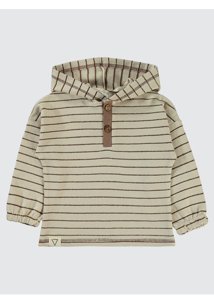 Erkek Çocuk Sweatshirt 2-5 Yaş Taş Rengi