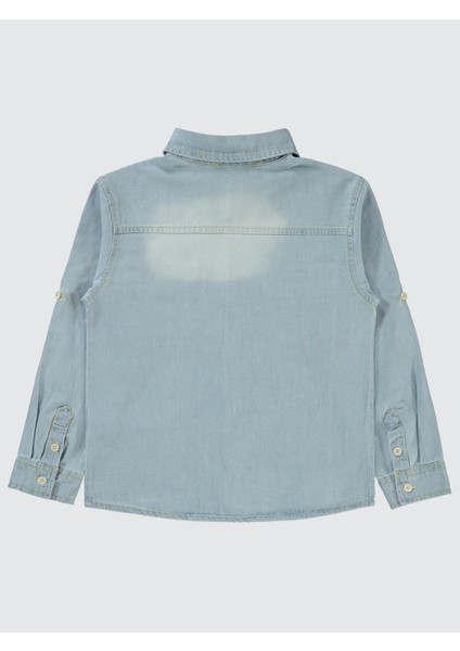 Erkek Çocuk Gömlek 6-9 Yaş Açık Mavi fiyatları