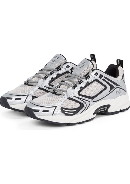 Beyaz - Siyah Erkek Sneaker Archıve'97 Metallıc modelleri