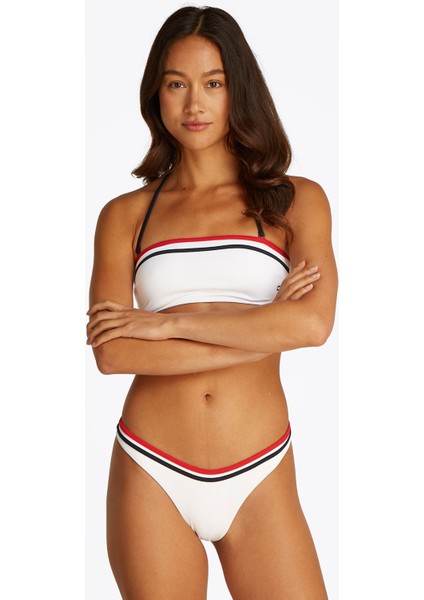 Beyaz Kadın Cheeky Kesim Bikini Alt UW0UW05835YBR fiyatları