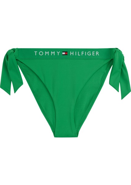 Yeşil Kadın Yandan Ipli Cheeky Bikini Alt UW0UW04497L13 fırsatları