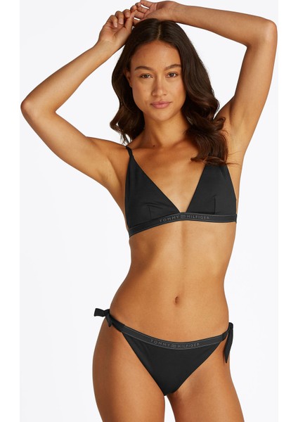Siyah Kadın Yandan Bağlamalı Bikini Alt UW0UW05825BDS fiyatları