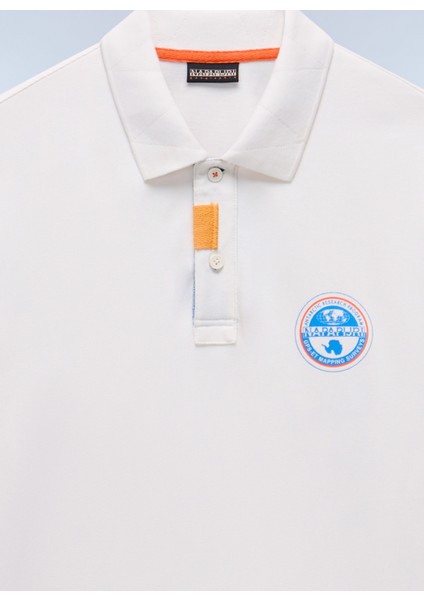NP0A4ID3N1A1-E-CLANIS Ss Beyaz Relaxed Erkek T-Shirt