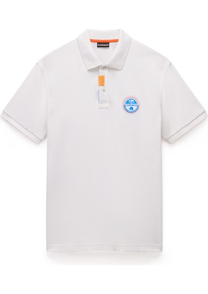NP0A4ID3N1A1-E-CLANIS Ss Beyaz Relaxed Erkek T-Shirt