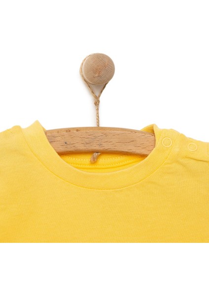 Basic Timsah Desenli Tshirt Erkek Bebek