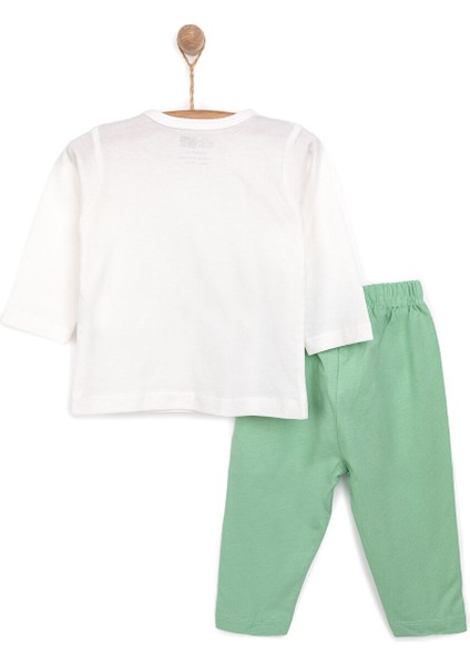 Uzun Kol Köpek Desenli Bisiklet Yaka Pijama Takımı fiyatları