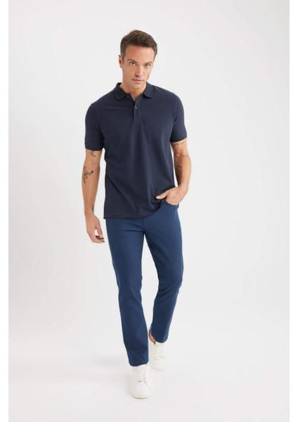 Slim Fit Dar Kesim Dar Paça Chino Kanvas Pantolon C2401AX25SP