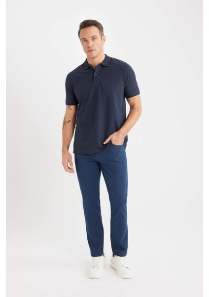 Slim Fit Dar Kesim Dar Paça Chino Kanvas Pantolon C2401AX25SP