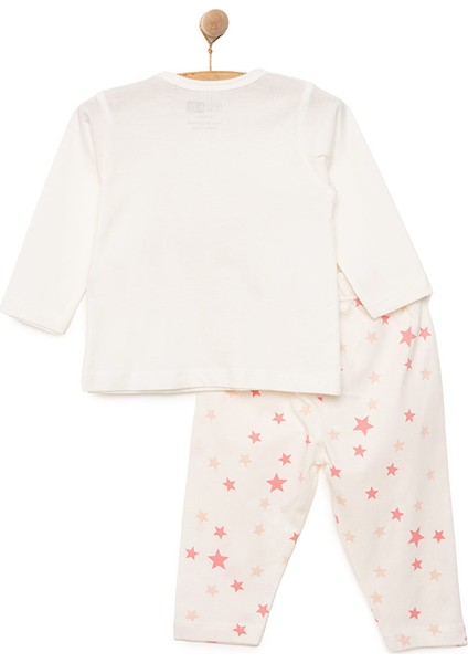Kız Küçük Yıldız Desenli Uzun Kol Pijama Takımı fiyatları