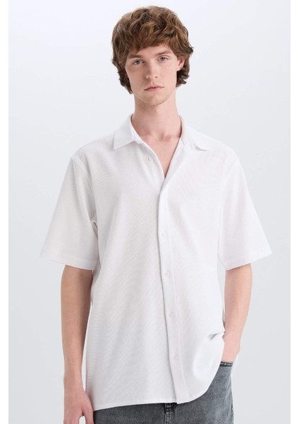 Regular Fit Yazlık Pamuklu Kısa Kollu Gömlek D1902AX25SM