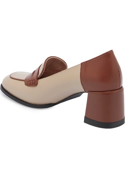 Vizon Hakiki Deri Kadın Topuklu Ayakkabı - K24S1AY67706-A44 fiyatları