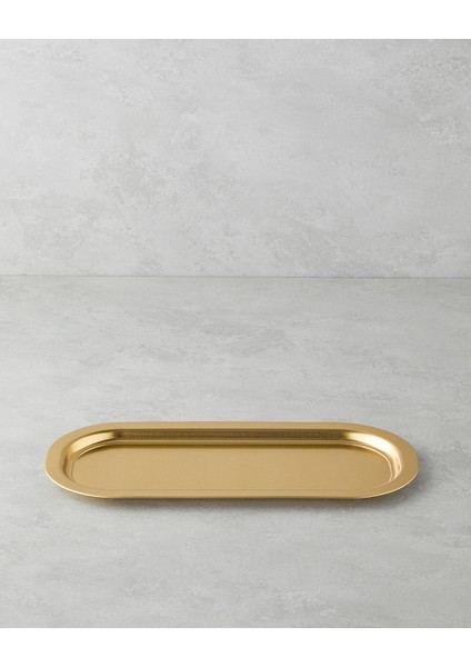 Emma Metal Tepsi 16X35 cm Gold fiyatları