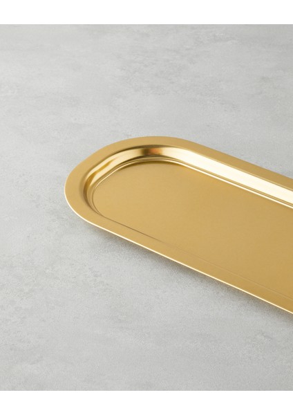 Emma Metal Tepsi 16X35 cm Gold modelleri