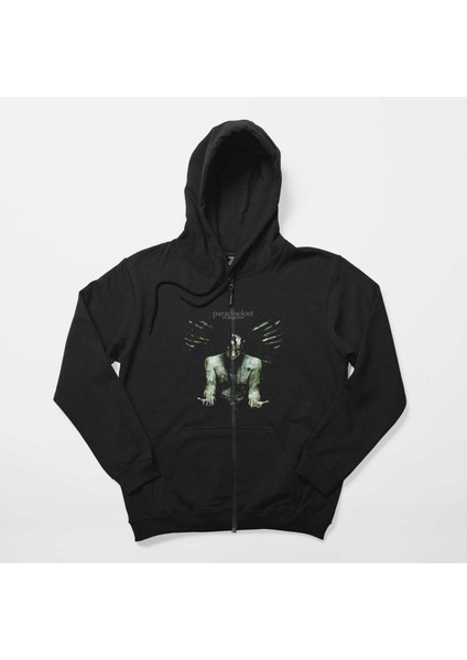 Paradise Lost In Requıem Siyah Fermuarlı Kapşonlu Sweatshirt