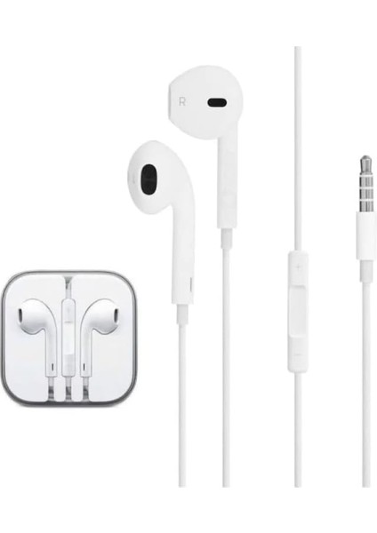 Trend iPhone 6/6 Plus Mikrofonlu Kablolu Kulaklık, Samsung, Huawei, Xiaomi, Oppo ve Diğer Bütün 3,5mm Jack Girişli Cihazlarda Kullanılabilir. - Tablet, Bilgisayar Kulak Içi Mikrofonlu Kablolu Kulaklık