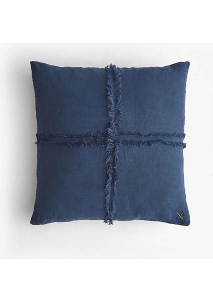 April Kırlent Kılıfı Dikiş Detaylı Püsküllü 45 x 45