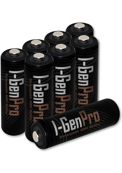 Pro P104 8 Adet Aaa 1100 Mah Şarj Edilebilir Ince Kalem Pil 1.2V Ni-Mh Şarjlı Pil
