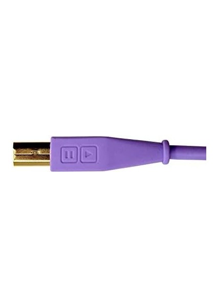 Techtools Chroma Cables Usb-A To B - 1.5mt | Straight Purple