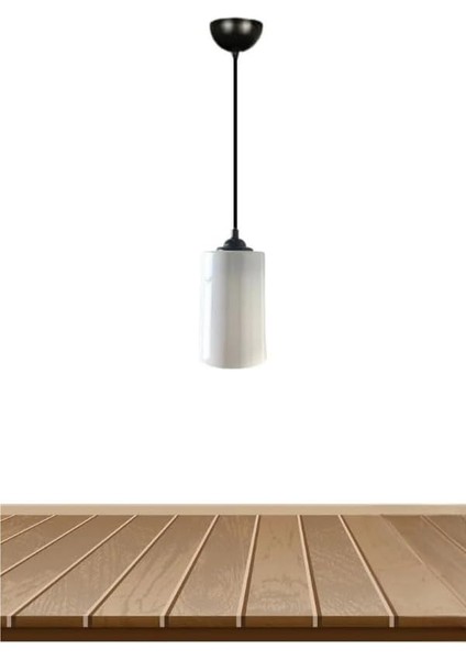 Akrilik Beyaz Mika Cam Banyo Mutfak Salon Sarkıt Avize (1 Adet)