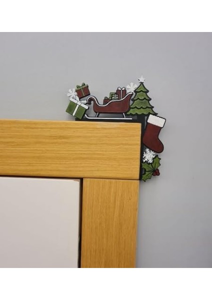 Yapımı ve Boyalı Noel Süsü Seti - Benzersiz Yılbaşı Süslemeleri, El Yapımı Tasarımlar