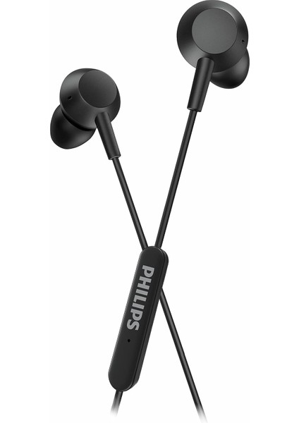 TAE5008BK/00 Mikrofonlu Kulak Içi Kulaklık | Hafif Kablolu Kulaklık | Usb-C Bağlantısı | 1,2 M Kablo | Inline Uzaktan Kumanda | 3 Boyut | Net Ses ve Güçlü Bas | Siyah