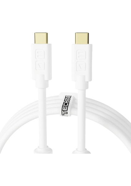 Techtools Chroma Cables Usb-C To C - 2mt | White