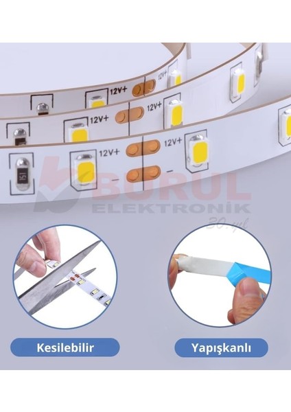 SB-6501 Şerit LED Işık Aydınlatma Seti Aç/kapa Butonlu, Adaptörlü, Mutfak Tezgah, Çalışma Masası, Dolap ve Raf Işıklandırma, Dekoratif Aydınlatma (Gün Işığı, 500 Cm) fiyatları