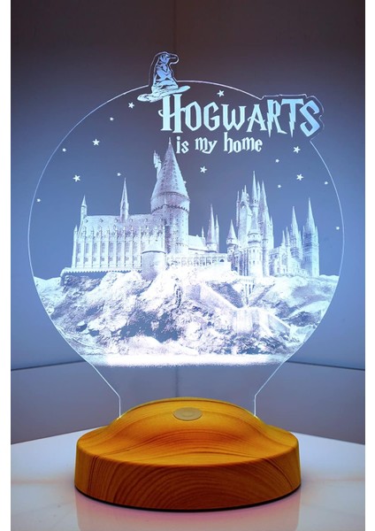 Harry Potter Hogwarts Gece Lambası, Harry Potter Hayranlarına Hediye LED Lamba,