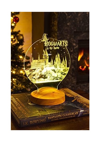 Harry Potter Hogwarts Gece Lambası, Harry Potter Hayranlarına Hediye LED Lamba, modelleri