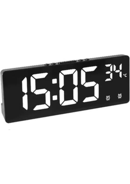 LED Dijital Masa Saati Derece Alarmlı