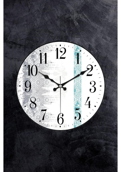 36 cm Gerçek Bombe Cam Akar Saniye Sessiz Mekanizma Dekoratif Duvar Saati