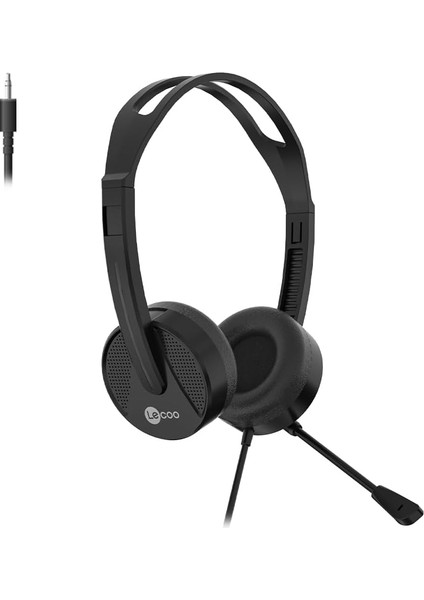 HT106 3.5mm Jacklı Mikrofonlu Kulak Üstü Kulaklık Siyah