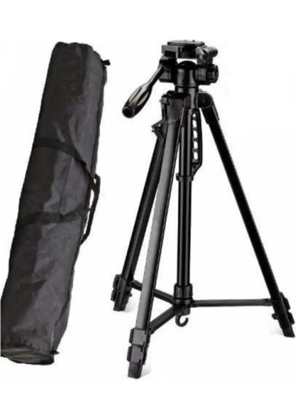 Tripod Bluetooth Kumandalı Profesyonel Telefon Kamera Tutucu Çantalı Tripot 8810 Projeksiyon Slr Kamera Tel Tutucu