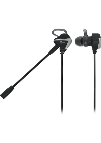 HT105 3.5mm Jacklı Kulak Içi Çıkarılabilir Mikrofonlu Mobil ve Pc Için Yüksek Bass Mikrofonlu Oyuncu Kulaklık Siyah