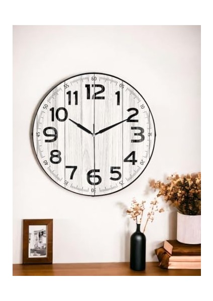 Exclucive Bombeli Cam Serisi Mermer Desenli Sessiz Akar Duvar Saati 30 cm fiyatları