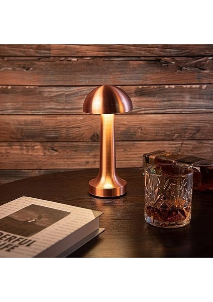 Geldi Yemek Masası Lambası Şarjlı Otel Restoran Masa Lambası Dimmerli Dekoratif Abajur Cata Lizbon Dokunmatik Sunum Lambası 3 Kademeli Işık Modu Restaurant Masa Üstü Lamba