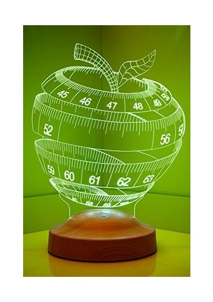 Diyetisyenler Günü Hediyesi, Diyetisyen Için Hediye, Beslenme Uzmanı Hediyesi, 3D 3 Boyutlu LED Lamba fiyatları