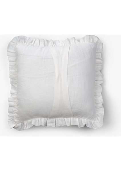 Lona 2'li Fırfırlı Keten Kırlent Kılıfı 40 x 40 fırsatları