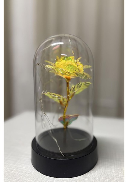 Işıklı Dekoratif Gece Lambası - Şık ve Modern Tasarım, Ev ve Ofis Için Mükemmel Atmosfer Aydınlatması (Sarı)