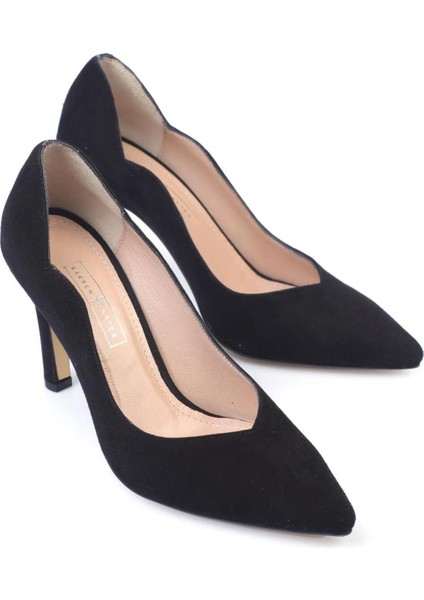 Siyah Süet Stiletto