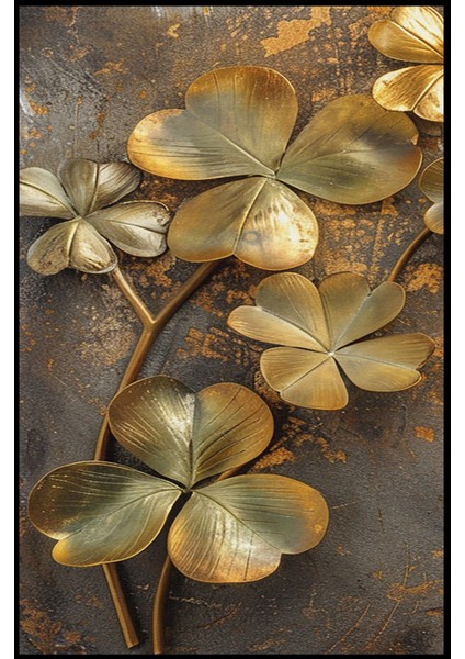 |gold-Bronz Çiçek Kombini |temperli Çerçeveli Cam Tablo 2li Dikey fiyatları