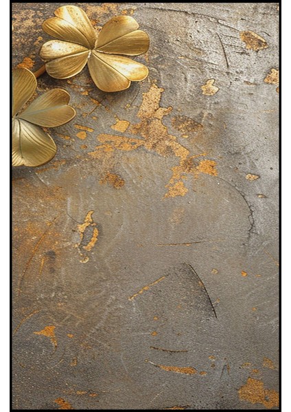 |gold-Bronz Çiçek Kombini |temperli Çerçeveli Cam Tablo 2li Dikey modelleri