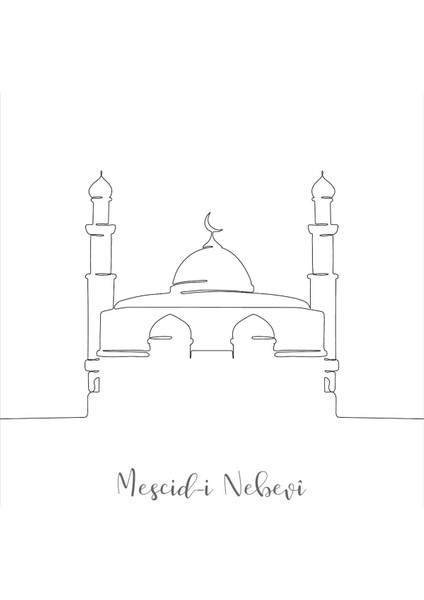 |siyah Çizgi Mesicid-I Nebevi-Aksa Minimal Kombini |çerçeveli Cam Tablo 2li Dikey fiyatları