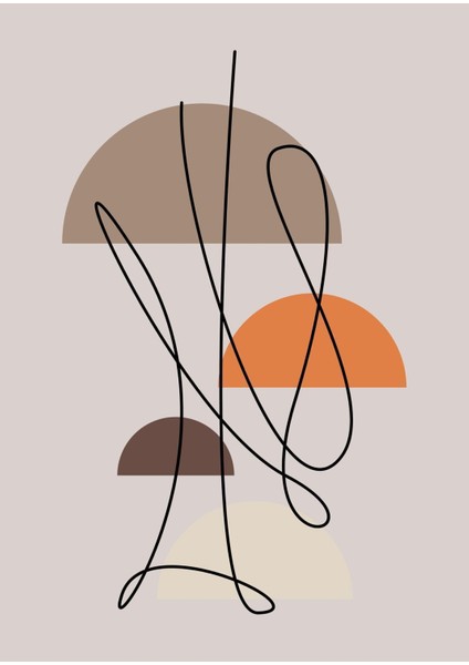 |gri-Turuncu Soyut Kombini 01 |çerçeveli Cam Tablo 2li Dikey modelleri