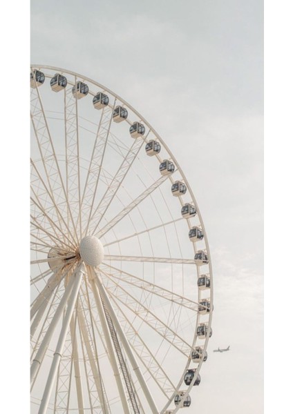 |dönme Dolap ve Antik Yapı Kombini 1 |çerçeveli Cam Tablo 2li Dikey modelleri