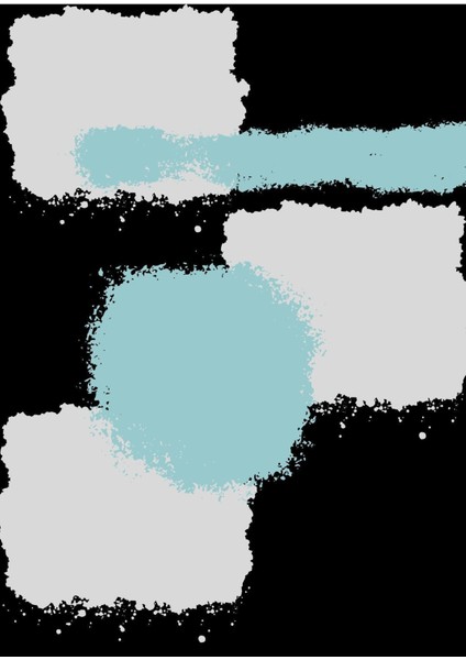 |siyah-Gri-Mavi Soyut Şekiller Kombin 02 |çerçeveli Cam Tablo 2li Dikey fiyatları