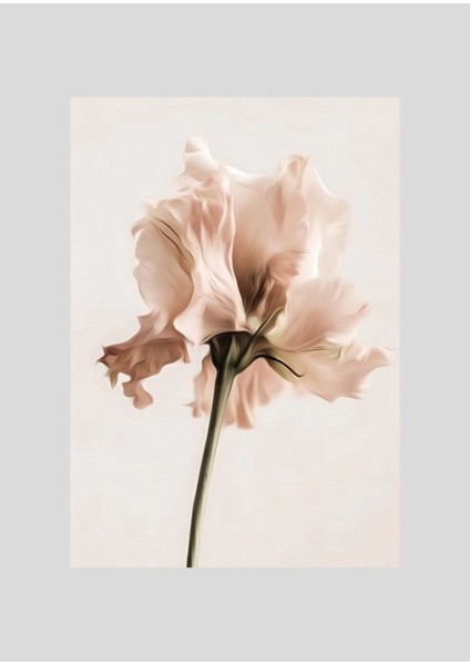 |ekru Krem Soft Renk Yapraklı Çiçekler |çerçeveli Cam Tablo 2li Dikey fiyatları