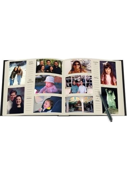 Photo Albums Ekstra Büyük Kapasiteli Fotoğraf Albümü, 500 Cep 4x6, Siyah fiyatları